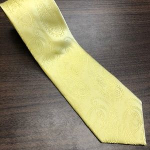Yellow Stafford Performance Silk Tie